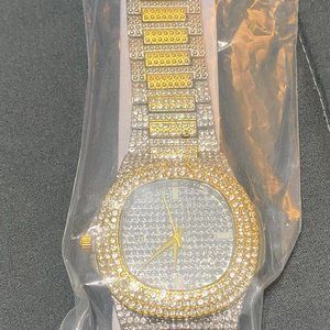 Men's Two Tone Gold and Silver Watch